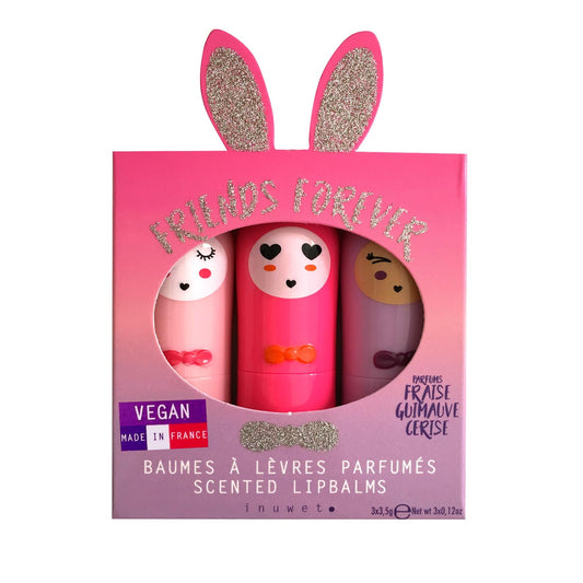 Inuwet - Trio friends Forever lip balm gift set - Gizmo Gifts