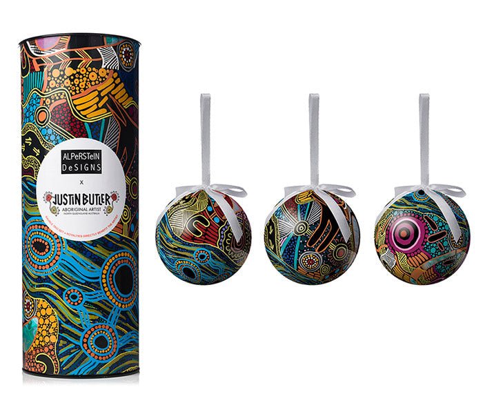 Justin Butler Xmas Baubles (Set of 3) - Gizmo Gifts