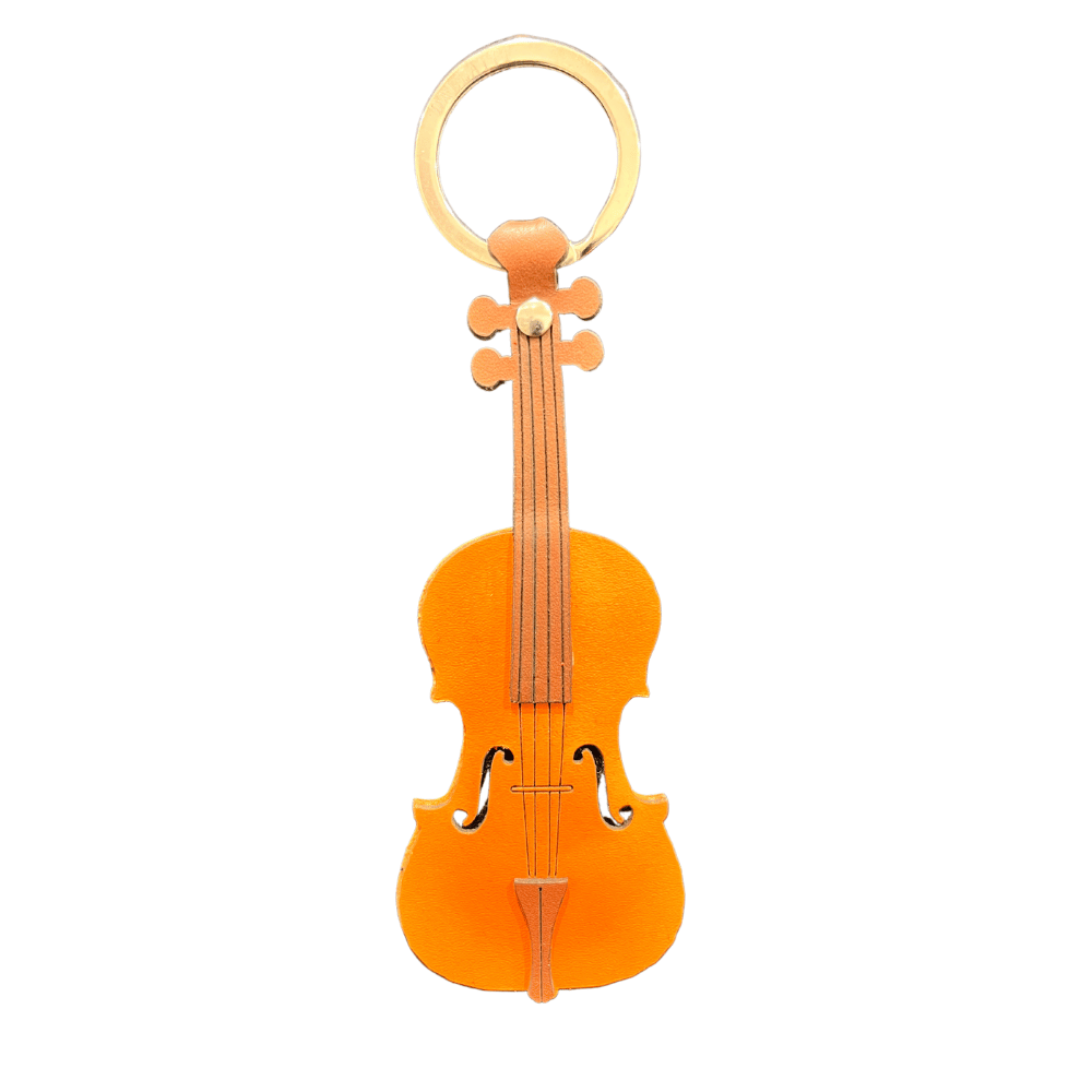 Keyring - Violin leather(made in Italy) - Gizmo Gifts