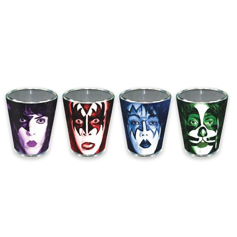 KISS shot glass set (4 Pack) - Gizmo Gifts