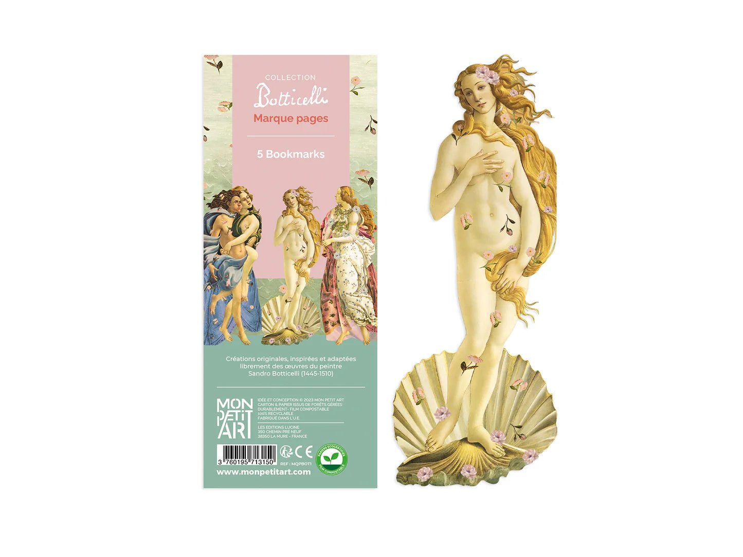 Mon Petit Art Botticelli Accordion Bookmark - Gizmo Gifts