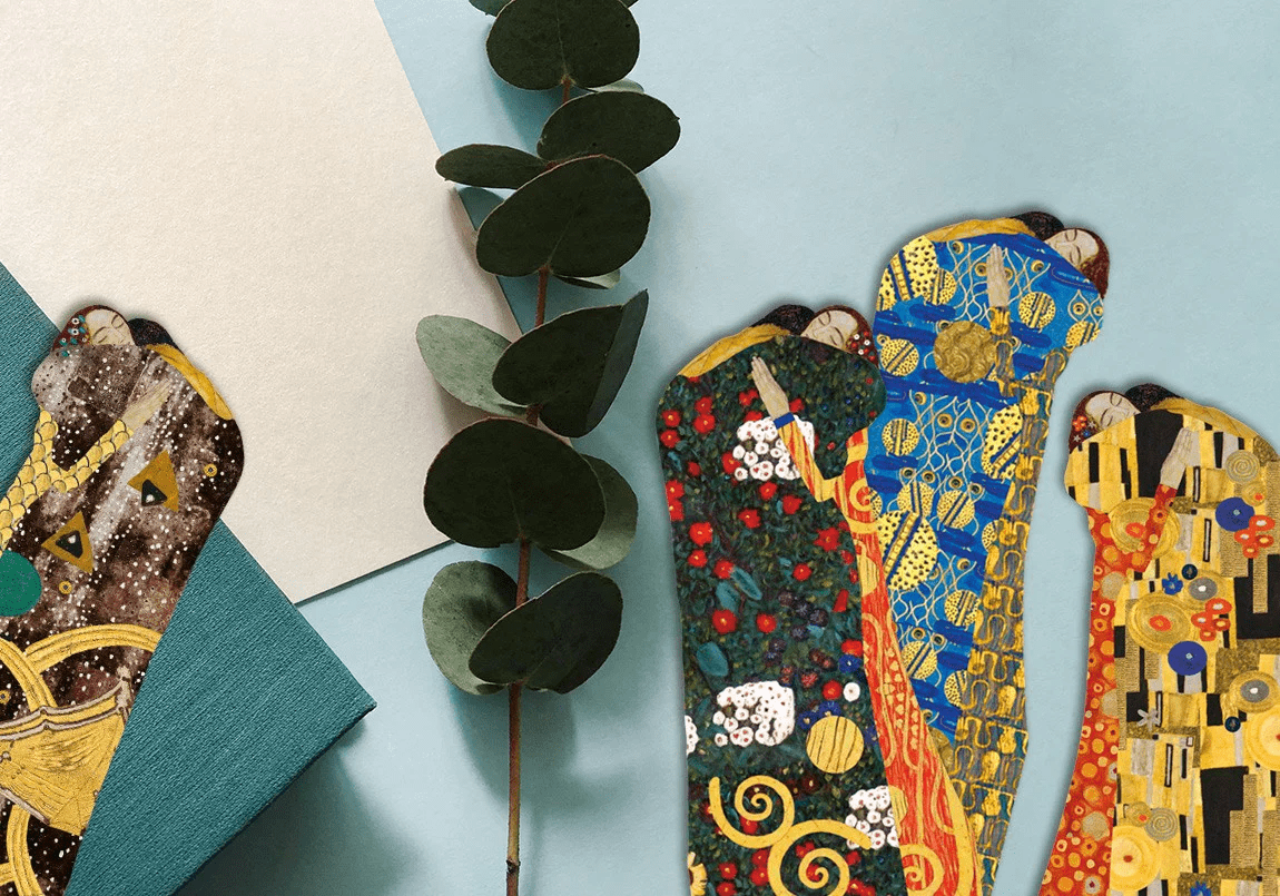 Mon Petit Art Gustav Klimt Accordion Bookmark - Gizmo Gifts
