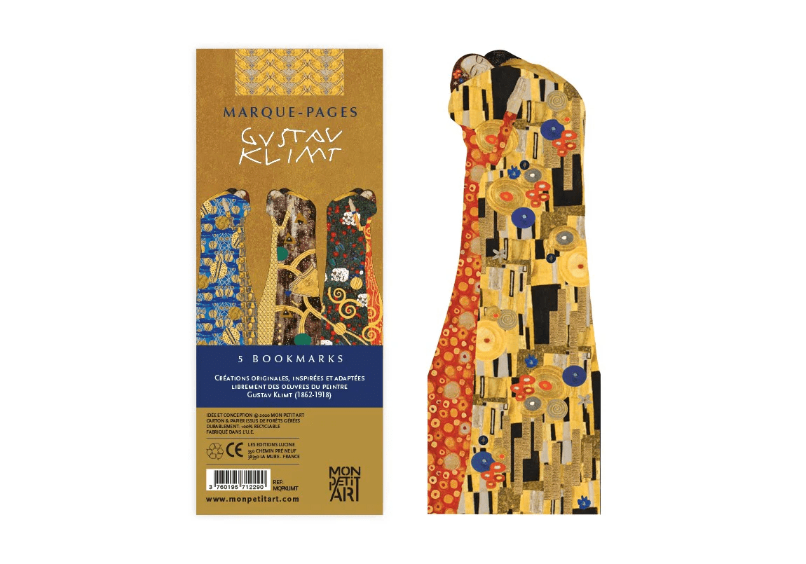 Mon Petit Art Gustav Klimt Accordion Bookmark - Gizmo Gifts