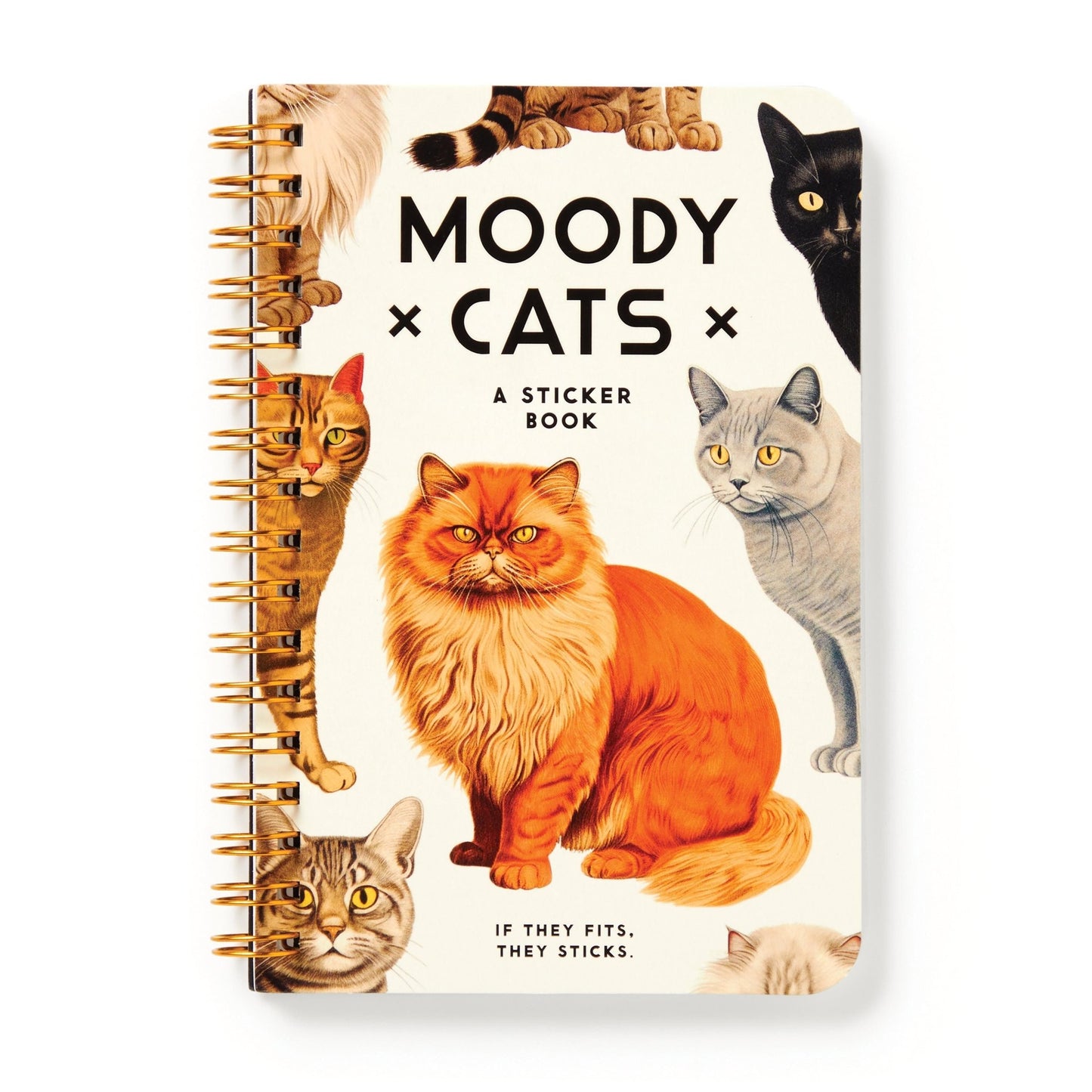 Moody Cats sticker book - Gizmo Gifts