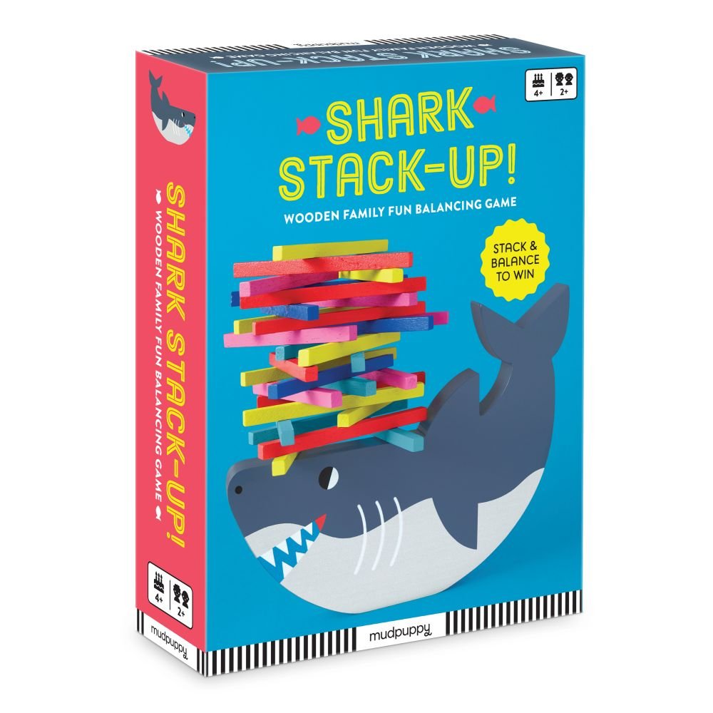 Mudpuppy game - Shark stack up - Gizmo Gifts