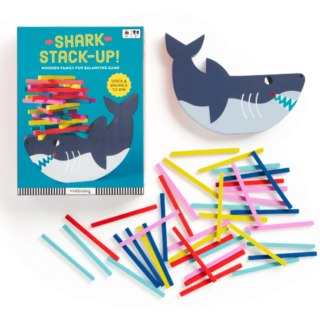 Mudpuppy game - Shark stack up - Gizmo Gifts