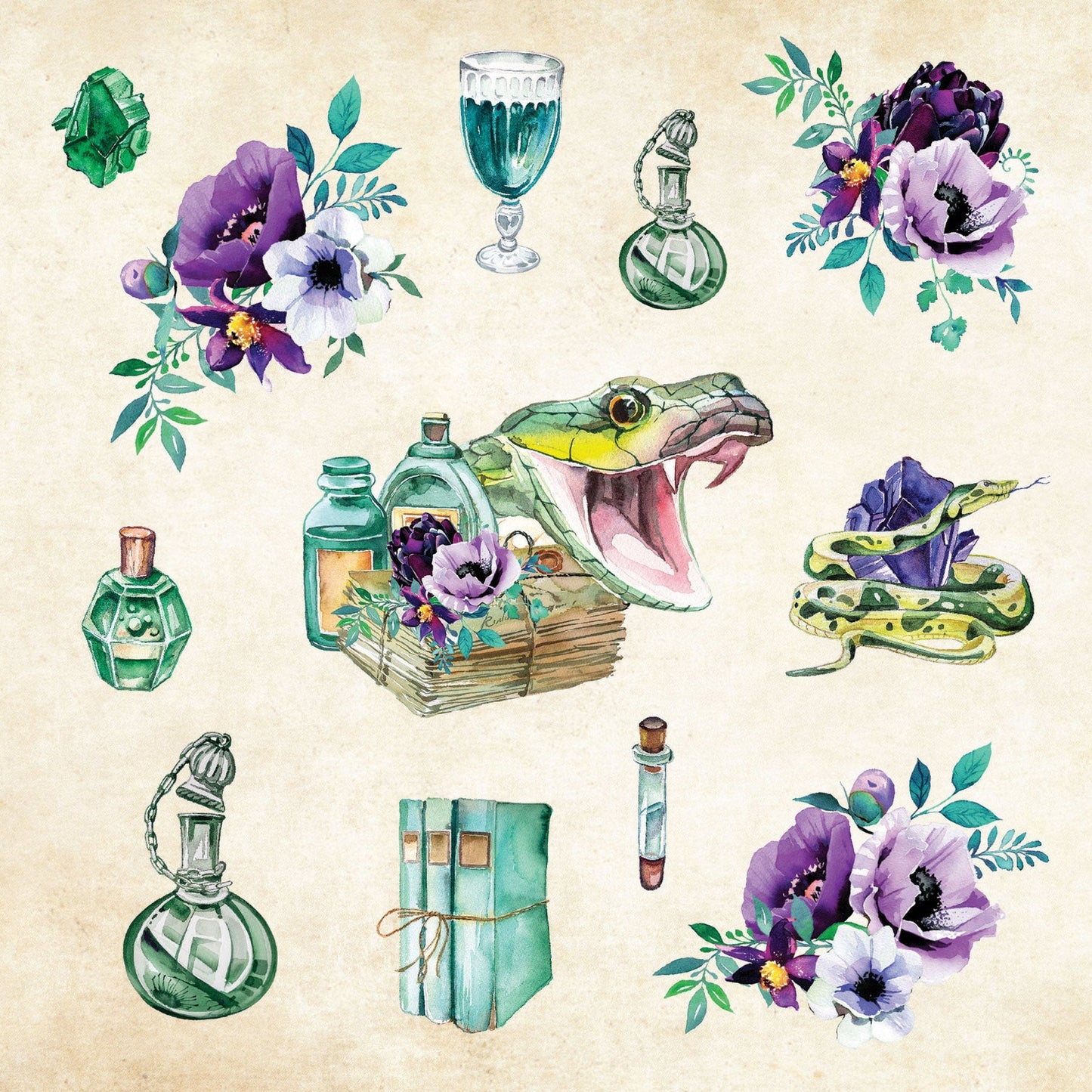 Mystical Ephemera sticker book