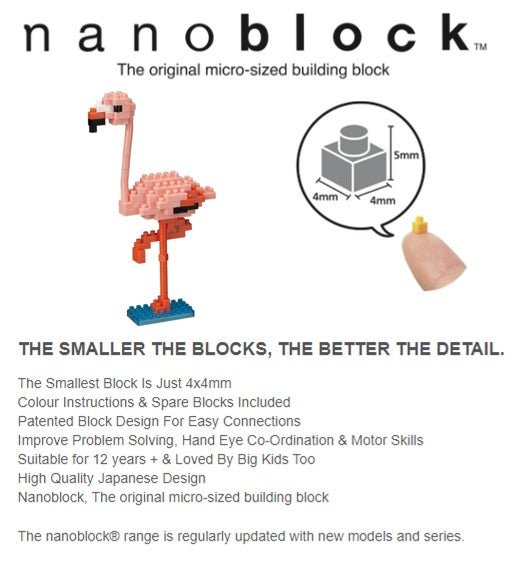 NANOBLOCK - Flamingo 2 - Gizmo Gifts