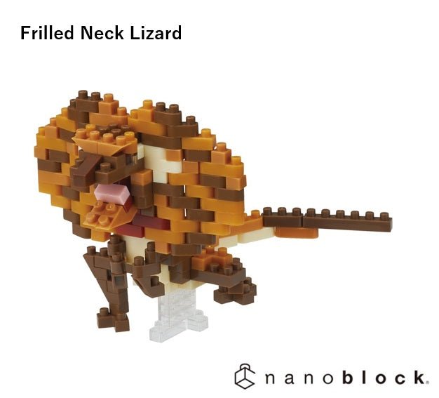 NANOBLOCK - Frilled neck lizard - Gizmo Gifts