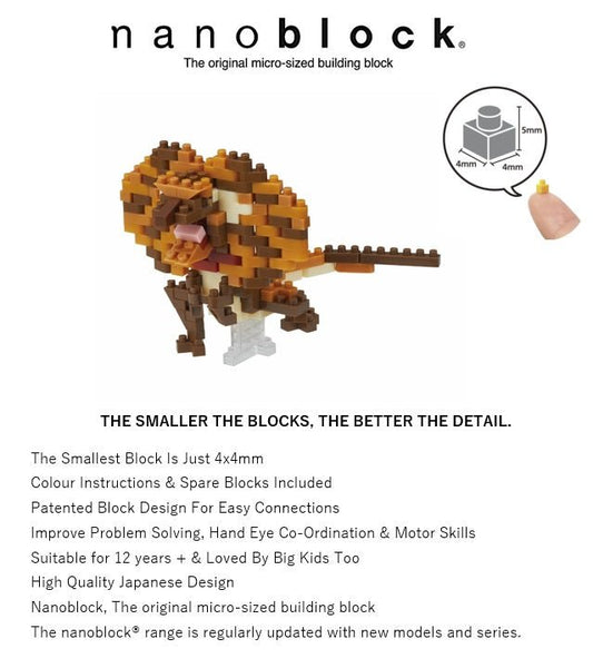 NANOBLOCK - Frilled neck lizard - Gizmo Gifts