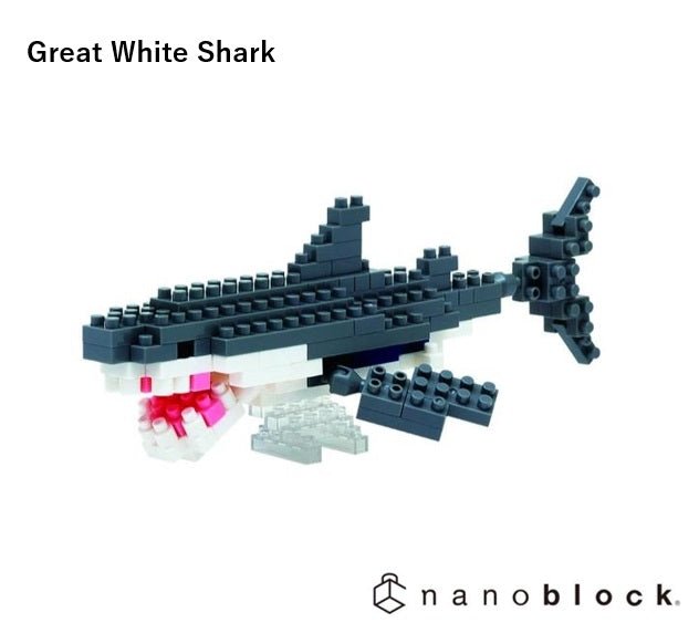 NANOBLOCK - Great White shark - Gizmo Gifts