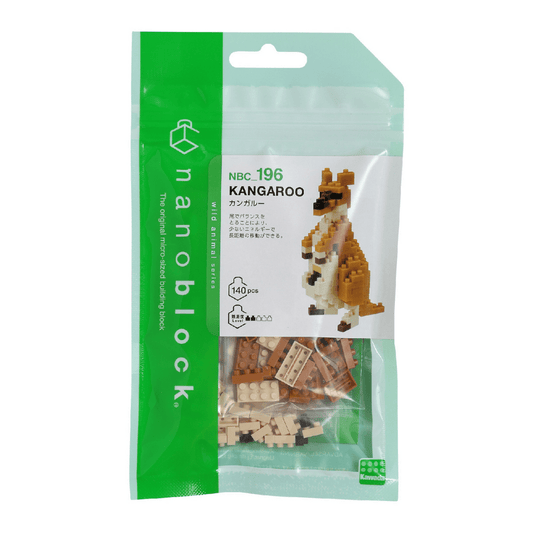 Green packaging of the NANOBLOCK Kangaroo 2 - Gizmo Gifts