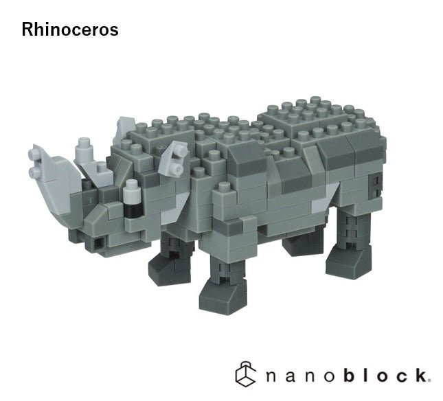 NANOBLOCK - Rhinoceros - Gizmo Gifts