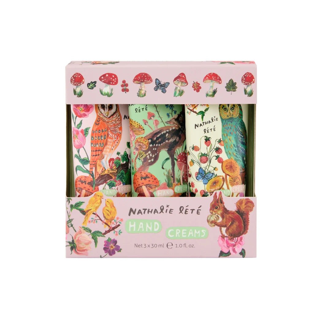 Nathalie Lete Forest Folk Hand cream trio (30ml) - Gizmo Gifts