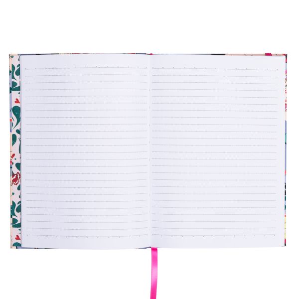 Notebook - Silver Linings A5 with hard cloth cover - Gizmo Gifts