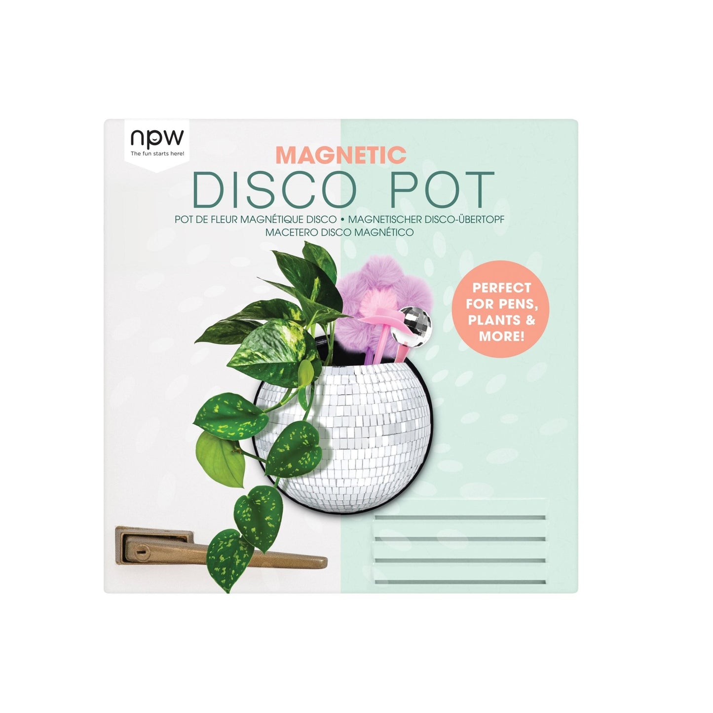 NPW Magnetic Disco planter - Gizmo Gifts
