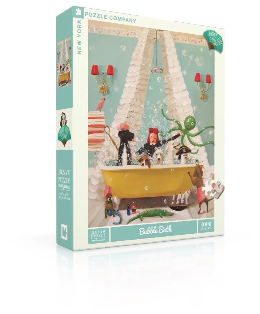 NYPC/Bubble bath 1000 jigsaw puzzle by Janet Hill - Gizmo Gifts