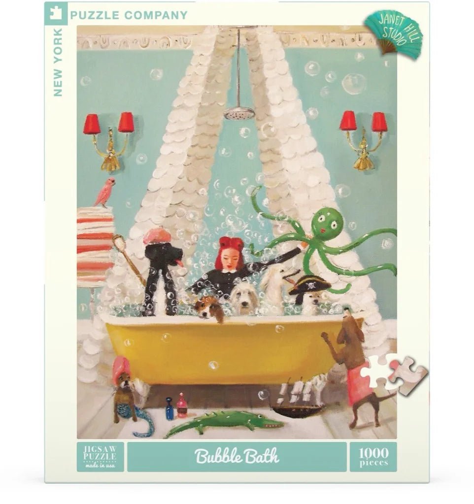 NYPC/Bubble bath 1000 jigsaw puzzle by Janet Hill - Gizmo Gifts