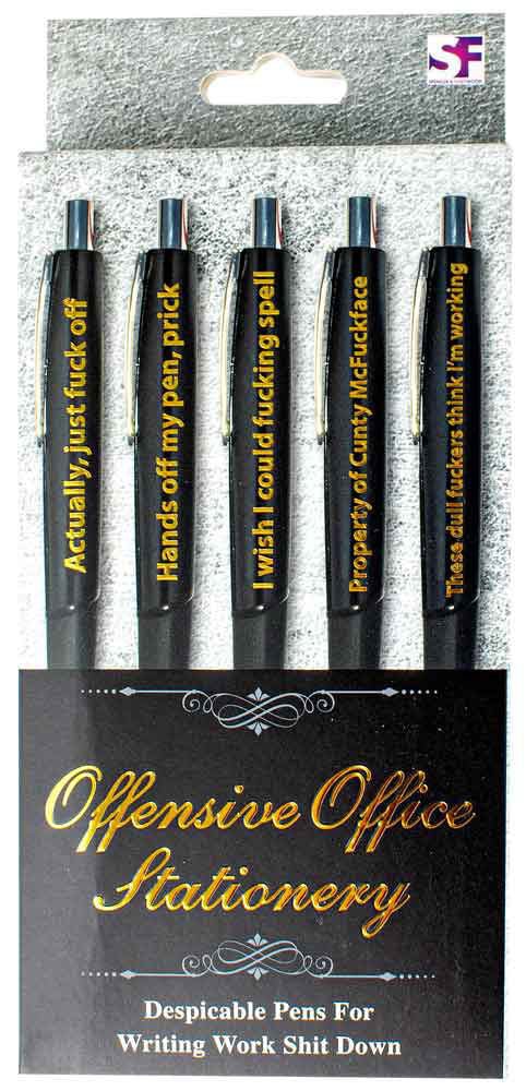 Offensive office pens - Gizmo Gifts