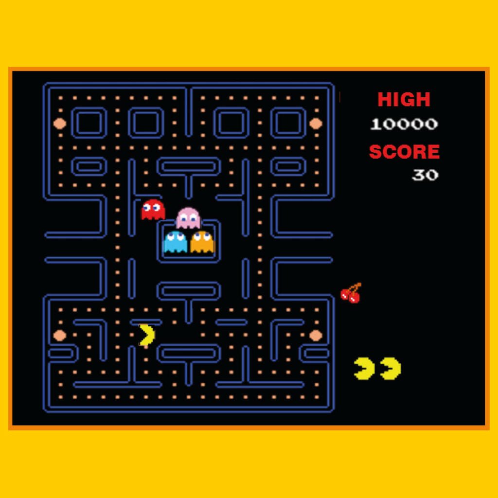 PAC - MAN keyring arcade - Gizmo Gifts