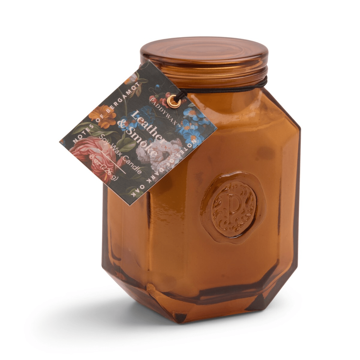 Paddywax Botanica candle - Leather and Smoke 8oz - Gizmo Gifts