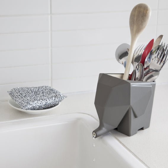 PELEG Jumbo grey cutlery drainer - Gizmo Gifts