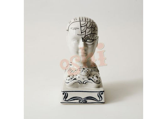 Phrenology head inkwell (15cm)by OSHI - Gizmo Gifts