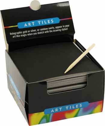 Scratch and sketch art tiles - Gizmo Gifts