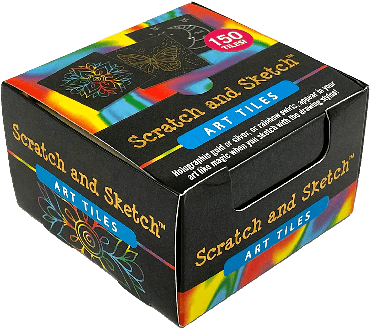 Scratch and sketch art tiles - Gizmo Gifts