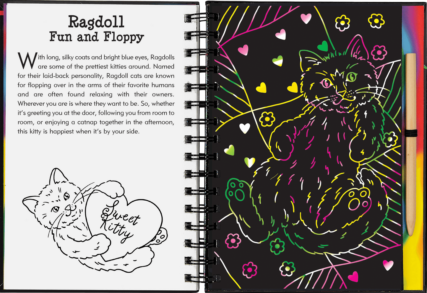 Scratch & Sketch activity book - Kittens - Gizmo Gifts
