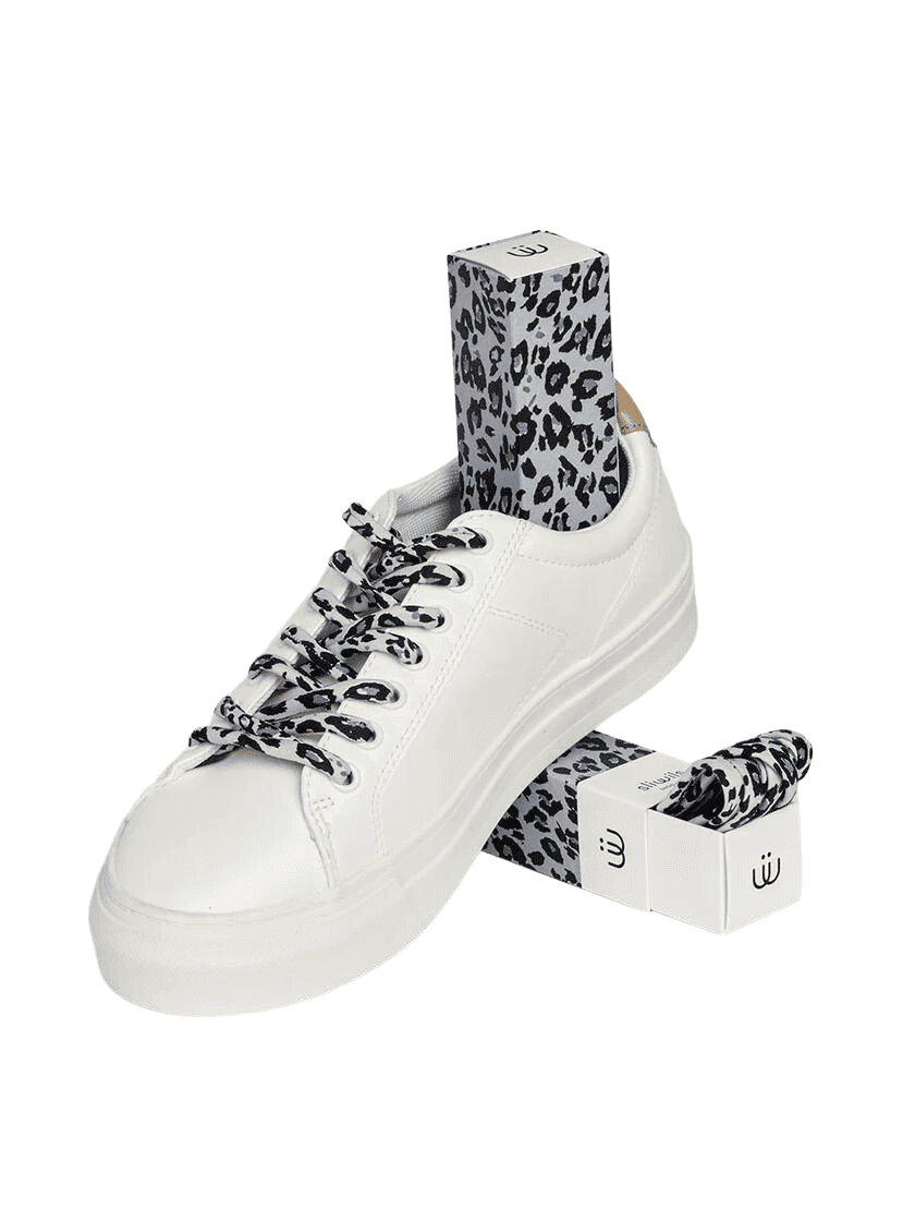 SLIWILS Shoelaces - Snow Leopard ( 120cm) - Gizmo Gifts