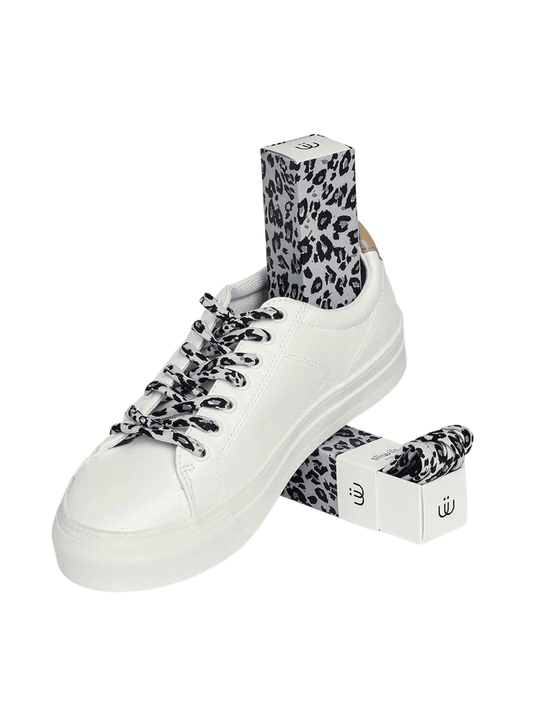 SLIWILS Shoelaces - Snow Leopard ( 120cm) - Gizmo Gifts