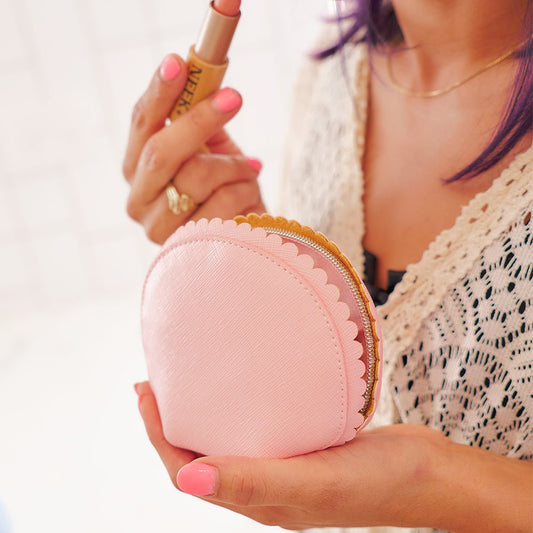 Small vanity pouch in baby pink by ANNABEL TRENDS - Gizmo Gifts