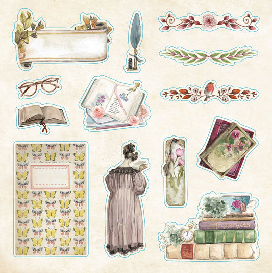 Sticker book Bibliophilia Ephemera - Gizmo Gifts