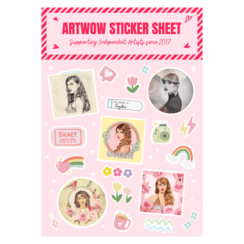 Sticker Sheet A5 - Queen Tay by Dolly Wolfe - Gizmo Gifts