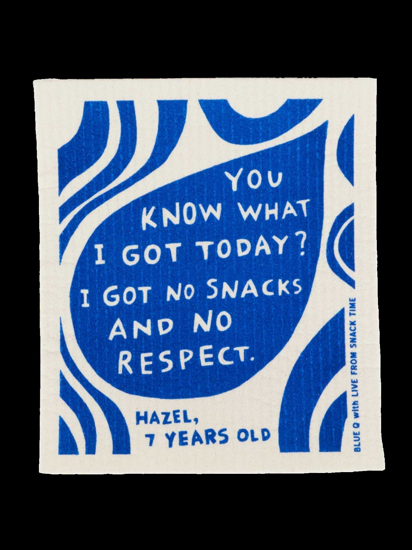Swedish dishcloth - No snacks - Gizmo Gifts