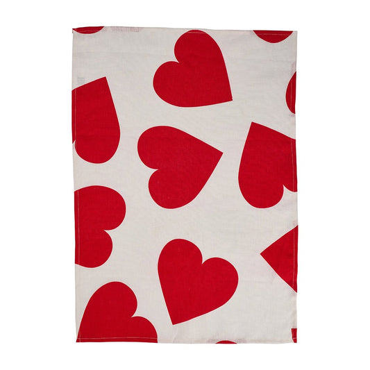 Teatowel - Love Hearts (Linen) - Gizmo Gifts