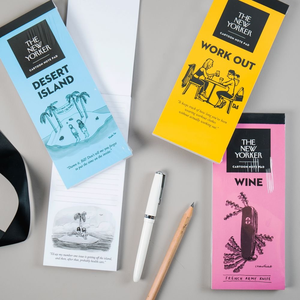 The New Yorker cartoon notepad - Workout - Gizmo Gifts