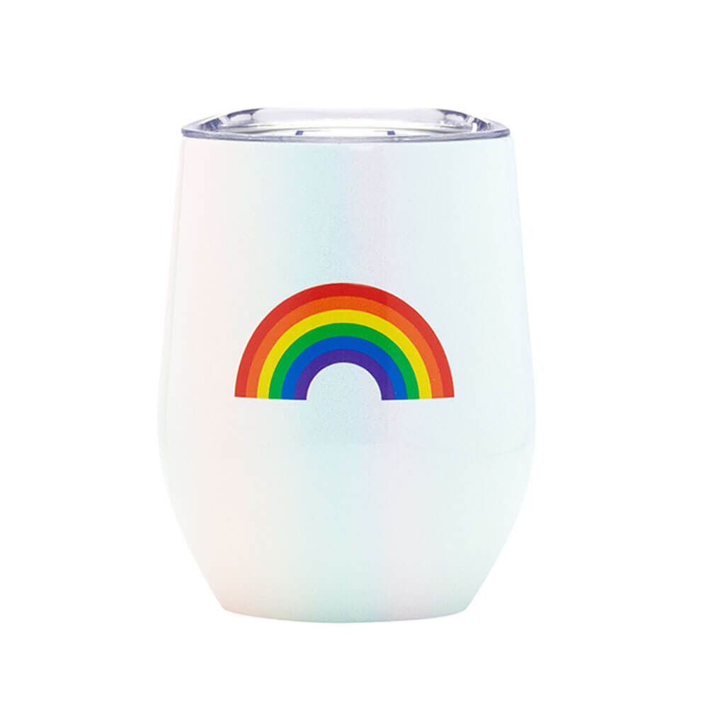 Thermal wine tumbler - Rainbow pride - Gizmo Gifts