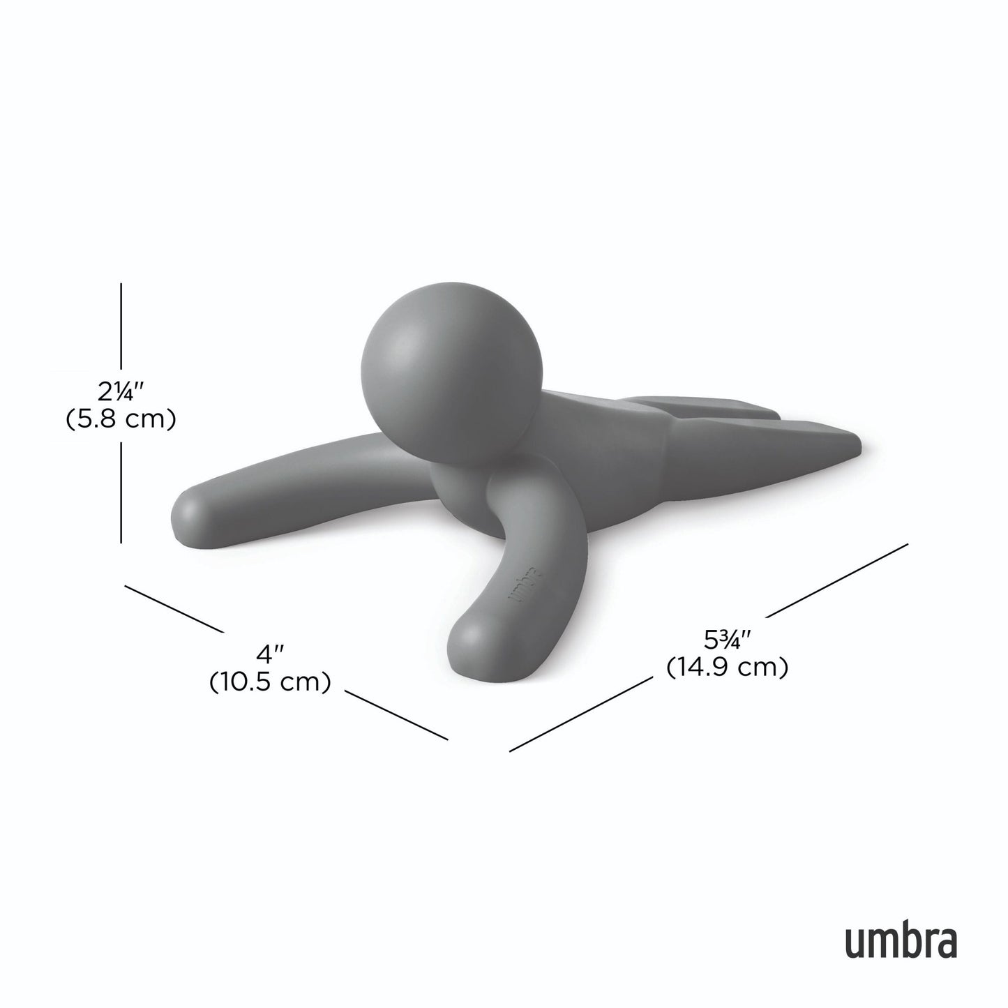 Umbra Buddy doorstop /Charcoal - Gizmo Gifts