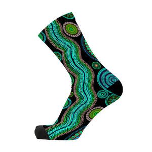 Unisex Socks - Emerald Pool by REDFOXSOX - Gizmo Gifts