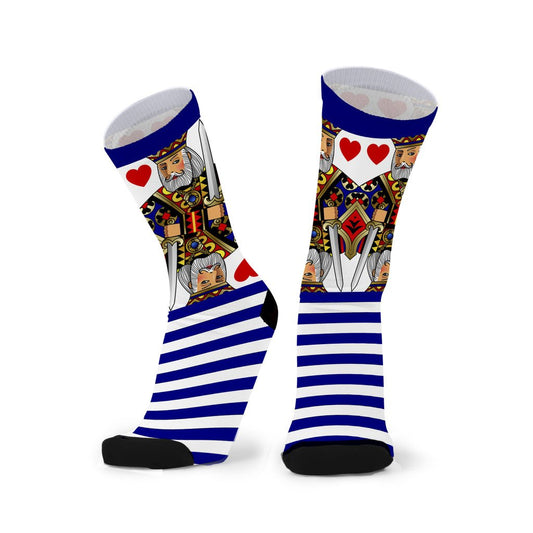 Unisex Socks - King of Hearts by REDFOXSOX - Gizmo Gifts