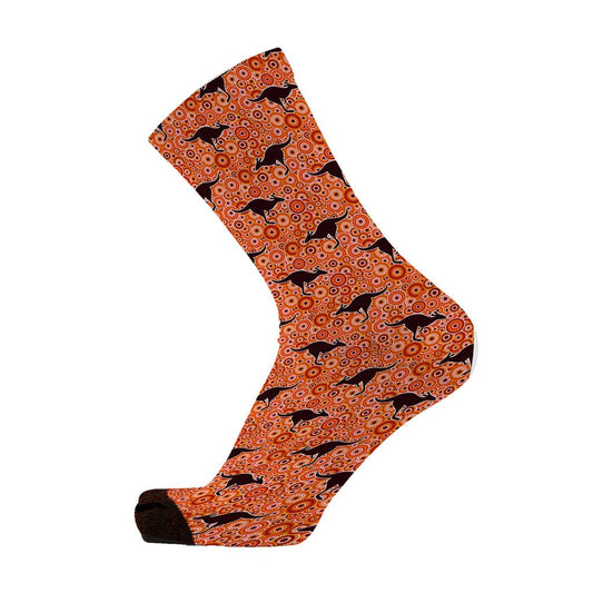 Unisex socks - Outback kangaroo by REDFOXSOX - Gizmo Gifts