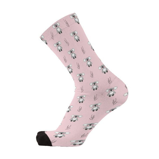 Unisex Socks - Pink Koala Cuddle by REDFOXSOX - Gizmo Gifts