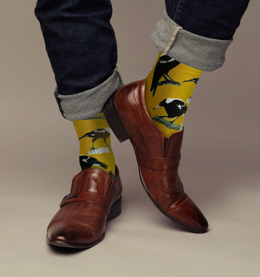Unisex socks - Swooping Season by REDFOXSOX - Gizmo Gifts