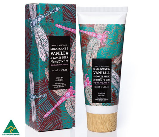 Vanilla & Sugarcane hand cream design by Sheryl Burchill - Gizmo Gifts