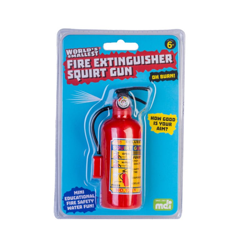 World's smallest fire extinguisher squirt gun - Gizmo Gifts