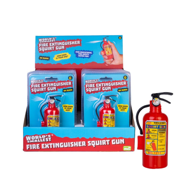 World's smallest fire extinguisher squirt gun - Gizmo Gifts