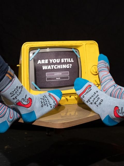 BLUEQ men’s crew socks - One more episode - Gizmo Gifts