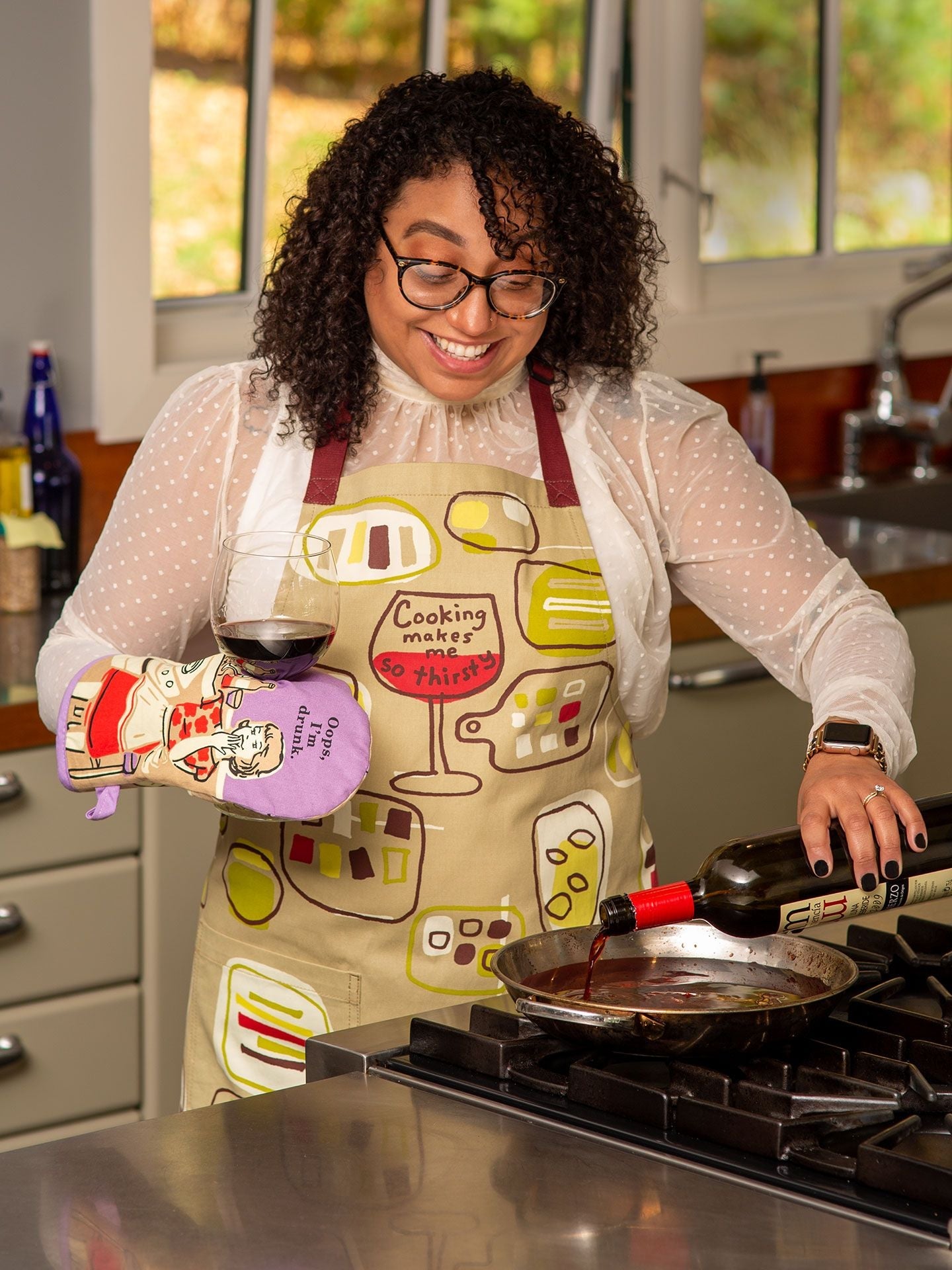 BLUEQ - Oven glove - Oops I’m drunk - Gizmo Gifts